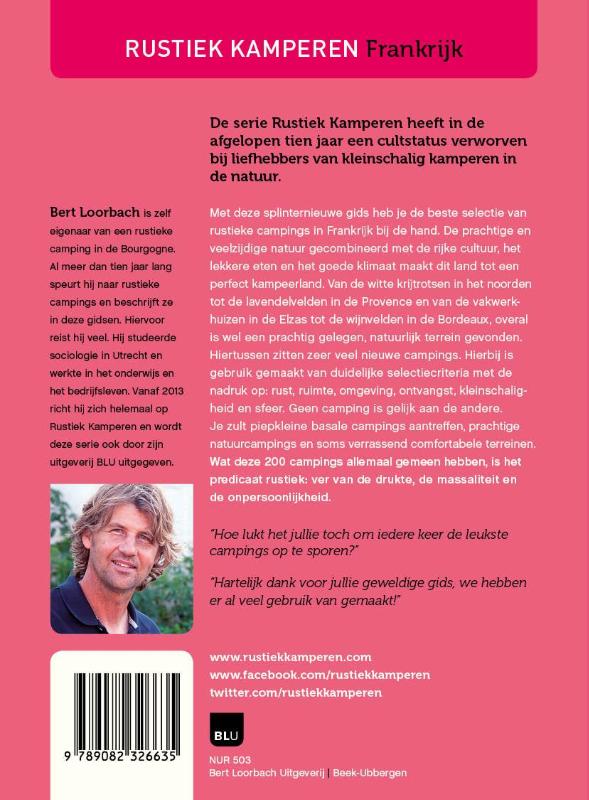 Achterkant van Rustiek kamperen