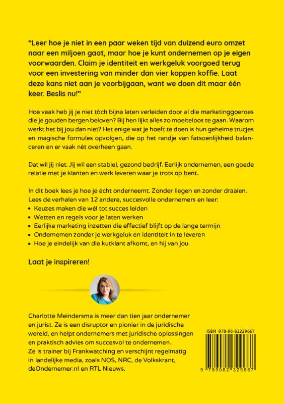 Achterkant van Écht ondernemen