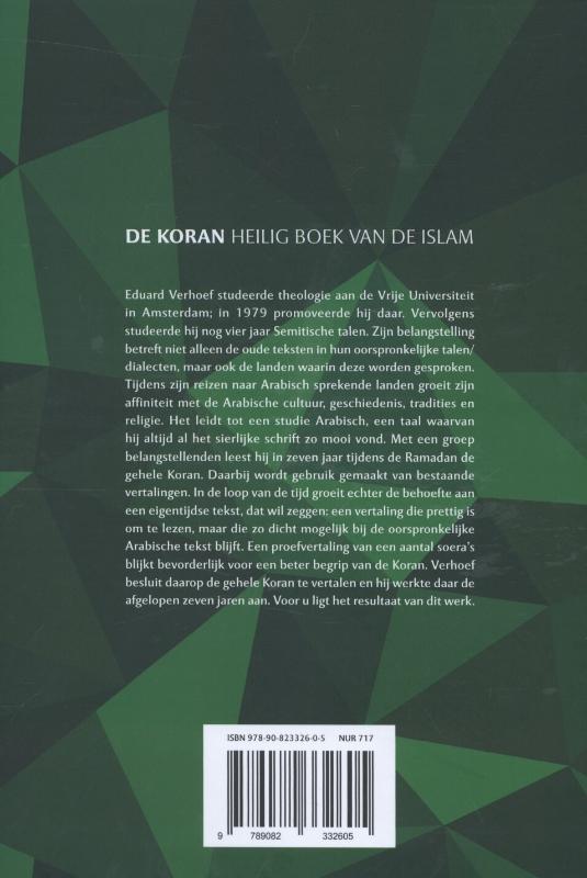 Achterkant van De Koran