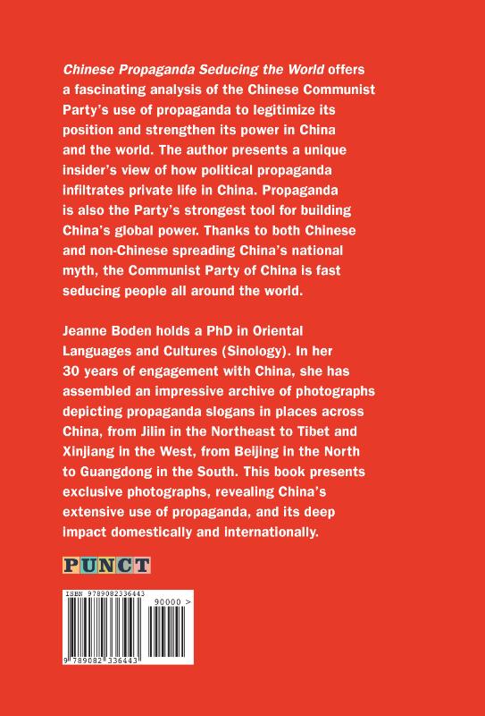 Achterkant van Chinese Propaganda Seducing the World
