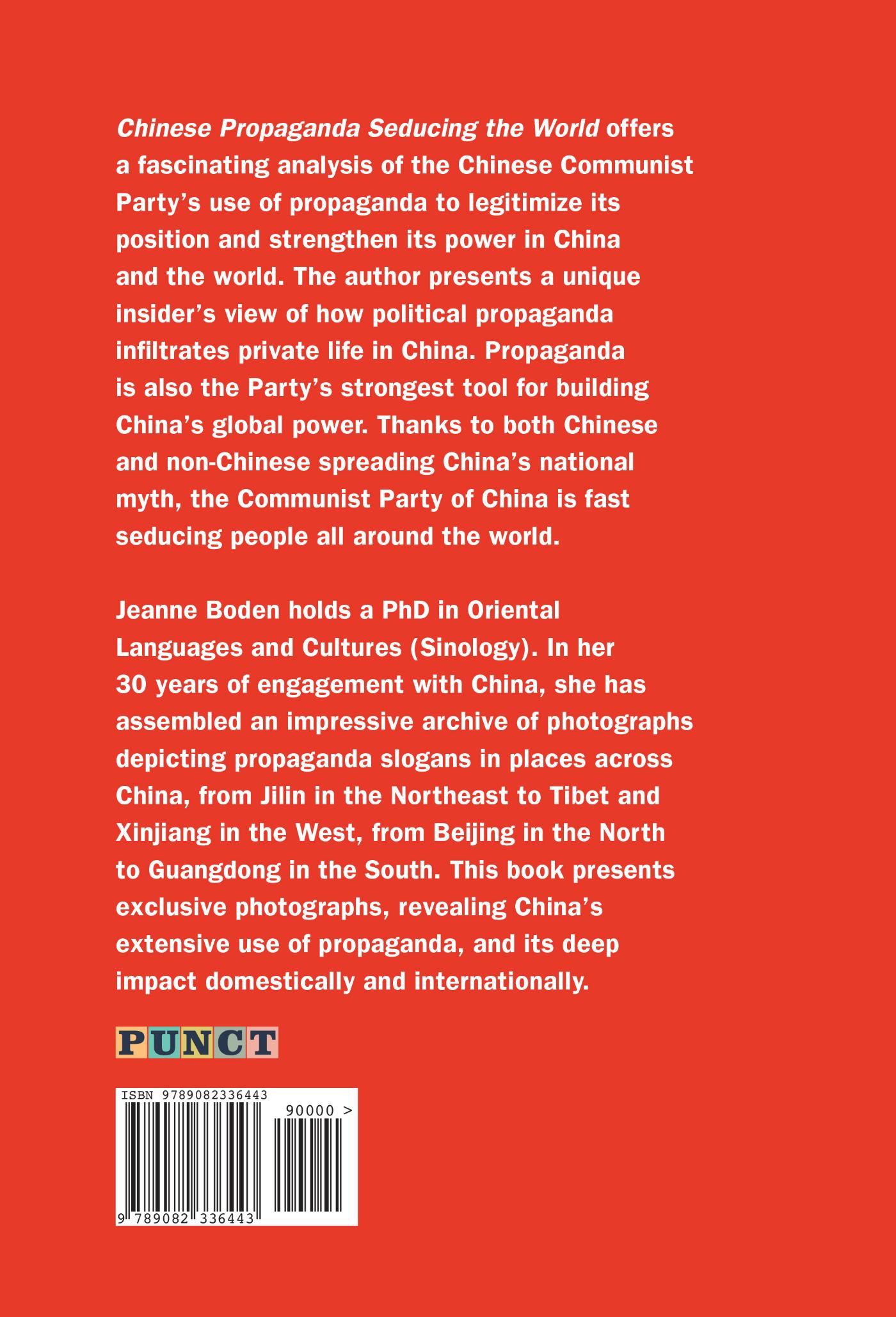 Achterkant van Chinese Propaganda Seducing the World