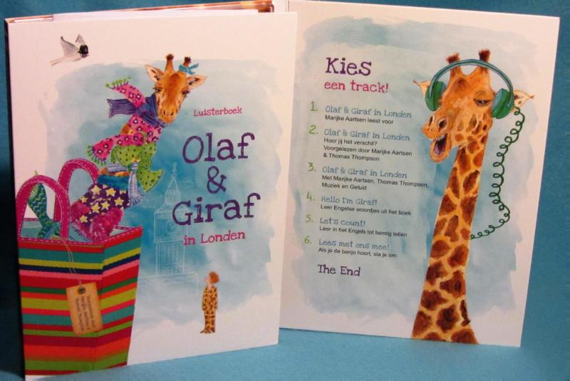 Achterkant van Olaf & Giraf in Londen