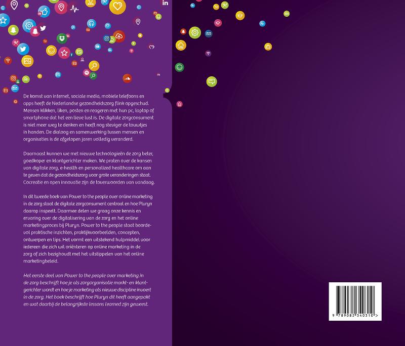 Achterkant van Online marketing in de zorg