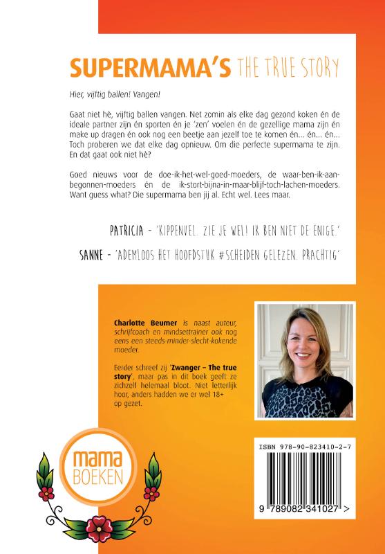 Achterkant van Supermama's - The true story