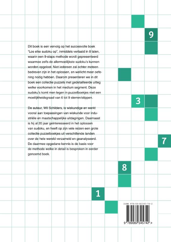 Achterkant van Medium sudoku's oplossen
