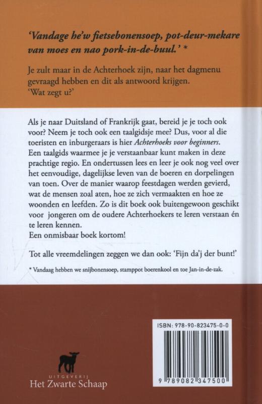 Achterkant van Achterhoeks voor beginners