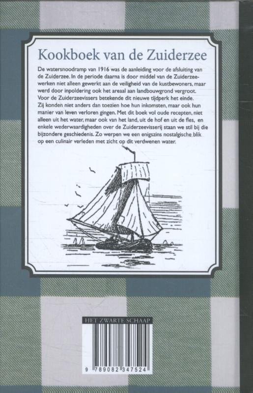 Achterkant van Kookboek van de Zuiderzee