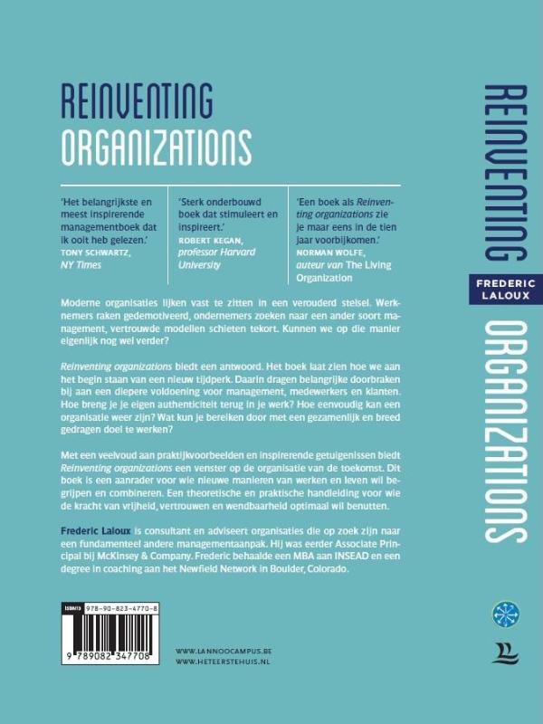 Achterkant van Reinventing organizations