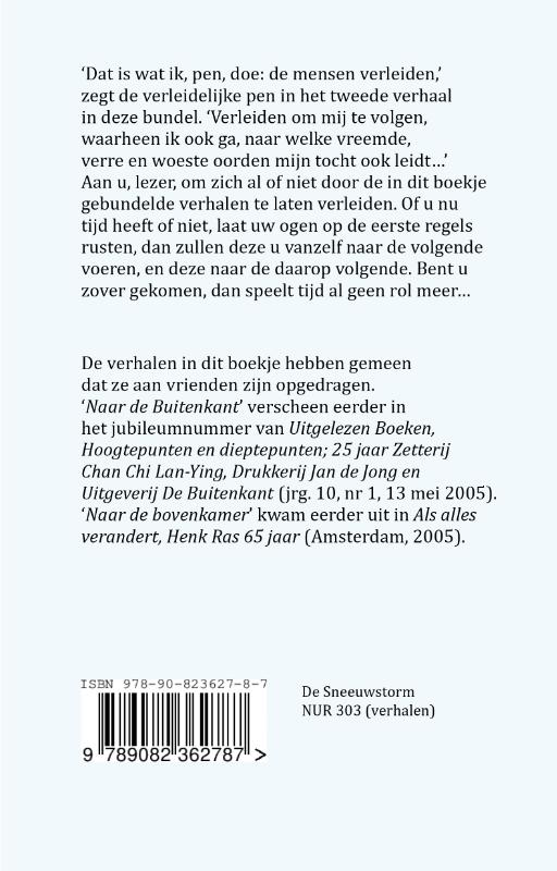Achterkant van De verleidelijke pen en andere verhalen