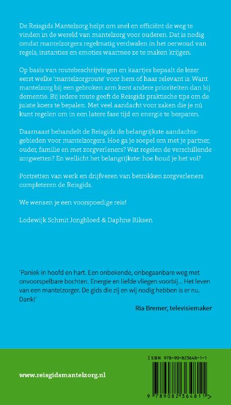 Achterkant van Reisgids Mantelzorg