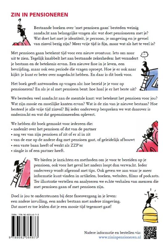 Achterkant van Zin in Pensioneren