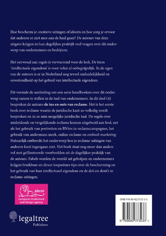 Achterkant van 4 Reclame
