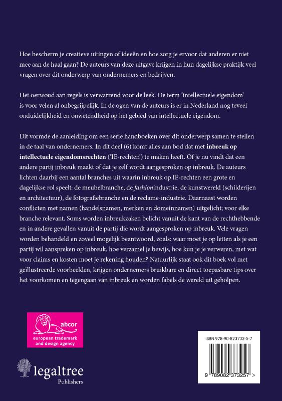 Achterkant van 6 Inbreuk op IE-rechten