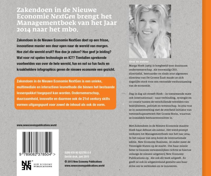 Achterkant van Zakendoen in de nieuwe economie NextGen