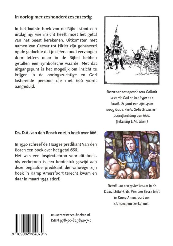 Achterkant van Want het is een getal van een mens