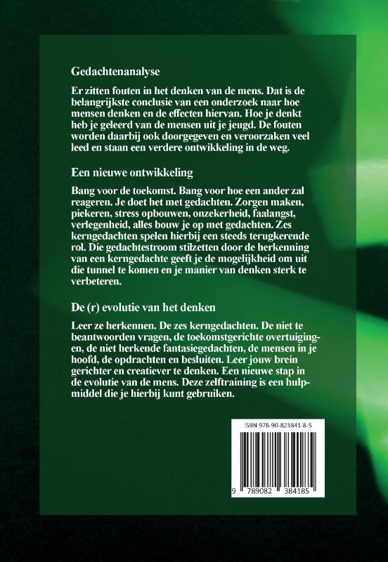 Achterkant van Gedachtenanalyse een zelftraining