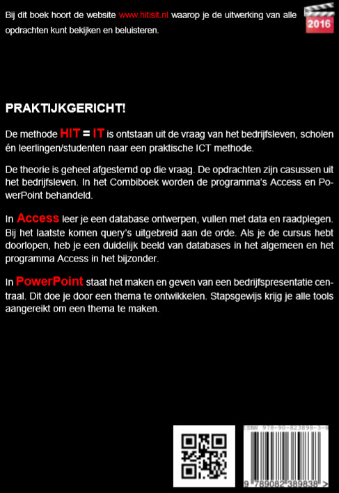 Achterkant van HIT = Combiboek 2016
