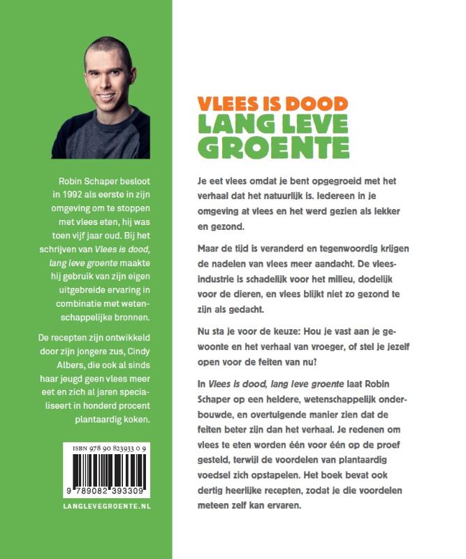 Achterkant van Vlees is dood, lang leve groente