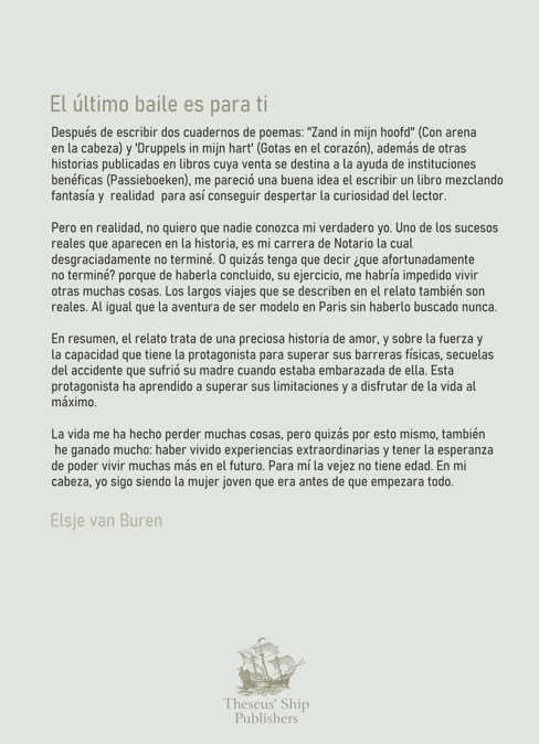 Achterkant van El ultimo baile es para ti