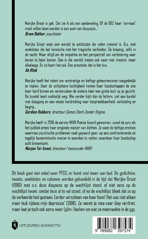 Achterkant van Veel succes met je PTSS