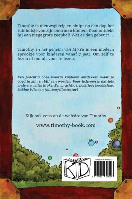 Achterkant van Timothy en het geheim van Mi-Yu