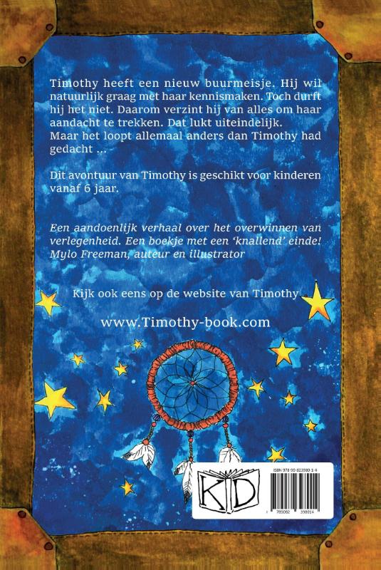 Achterkant van Boem! Timothy ziet sterren