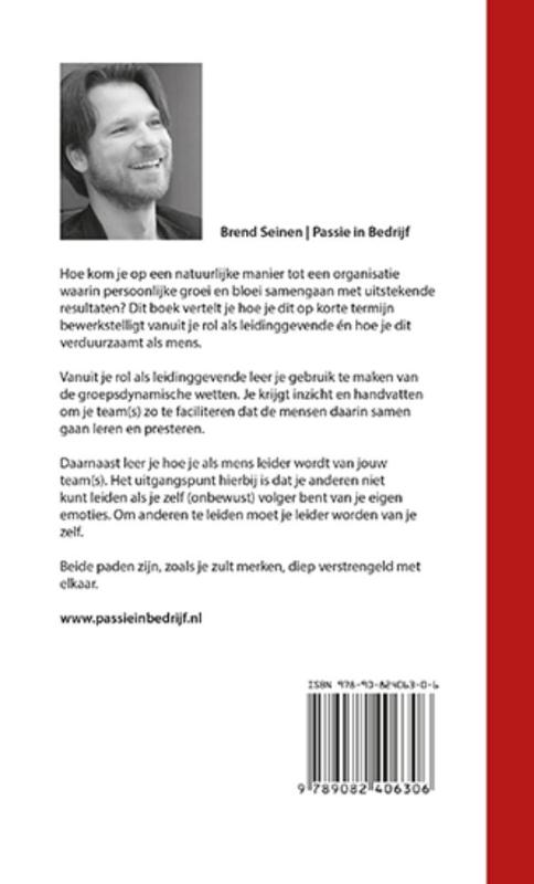 Achterkant van Passie in bedrijf
