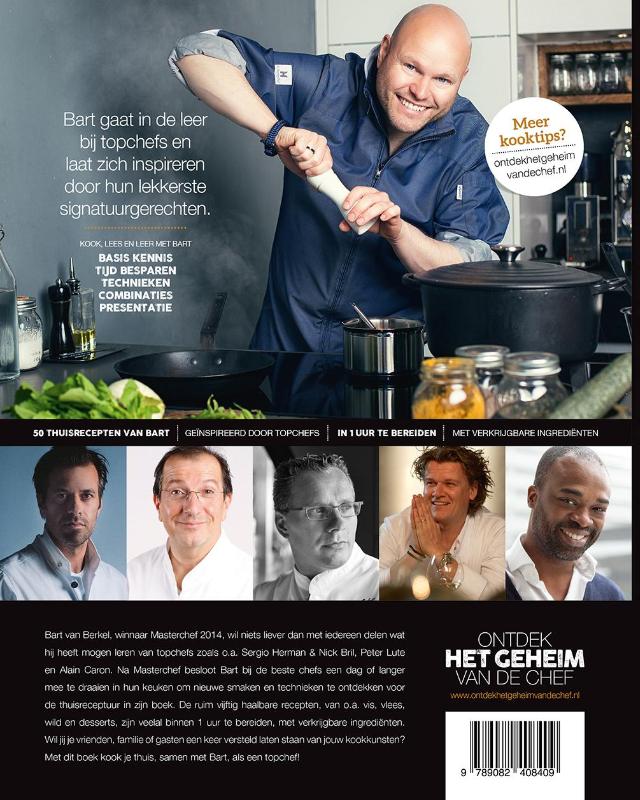 Achterkant van Ontdek het geheim van de chef