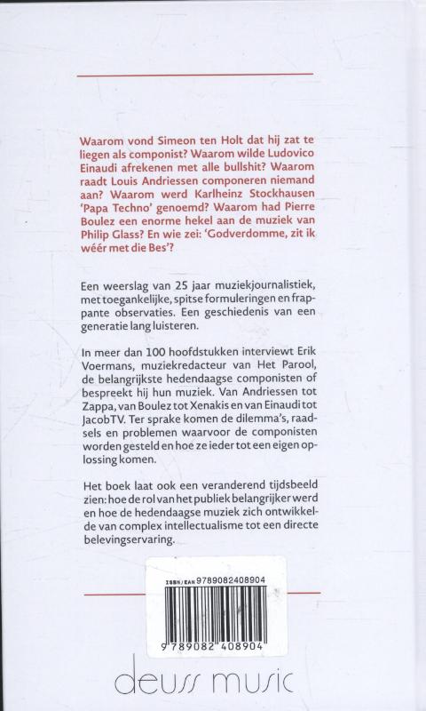 Achterkant van Van Andriessen tot Zappa