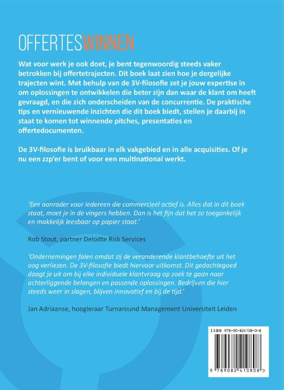 Achterkant van Offertes winnen