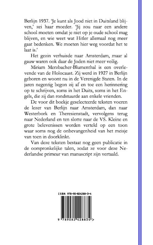 Achterkant van Een meisje uit Berlijn