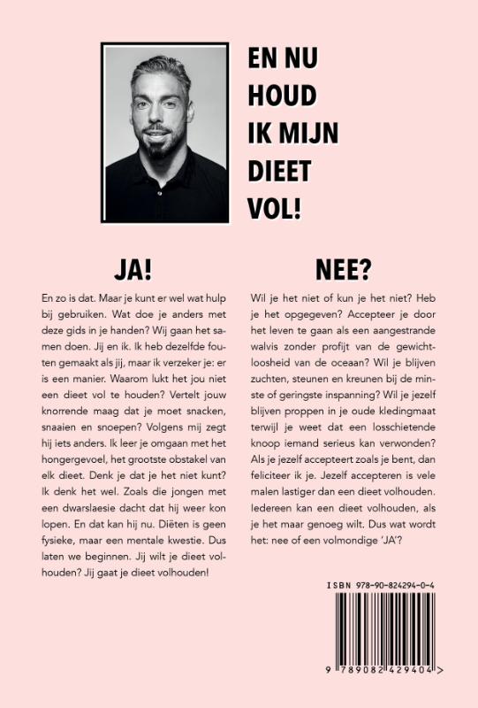 Achterkant van En nu houd ik mijn dieet vol! ja / nee