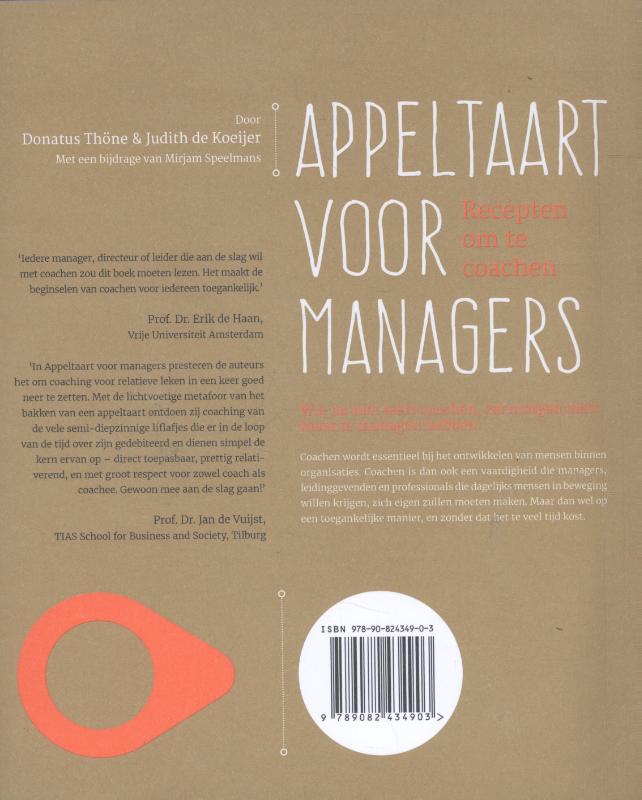 Achterkant van Appeltaart voor managers