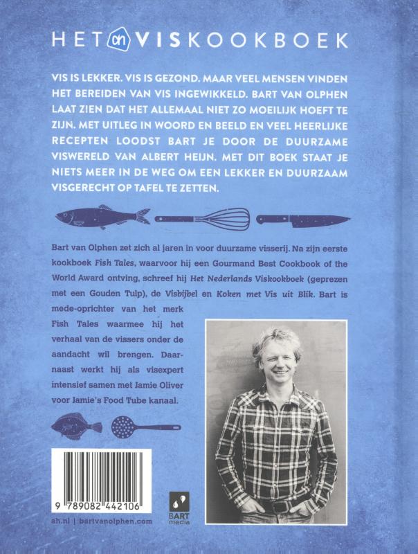Achterkant van Het Albert Heijn viskookboek