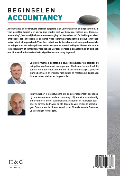 Achterkant van Beginselen accountancy