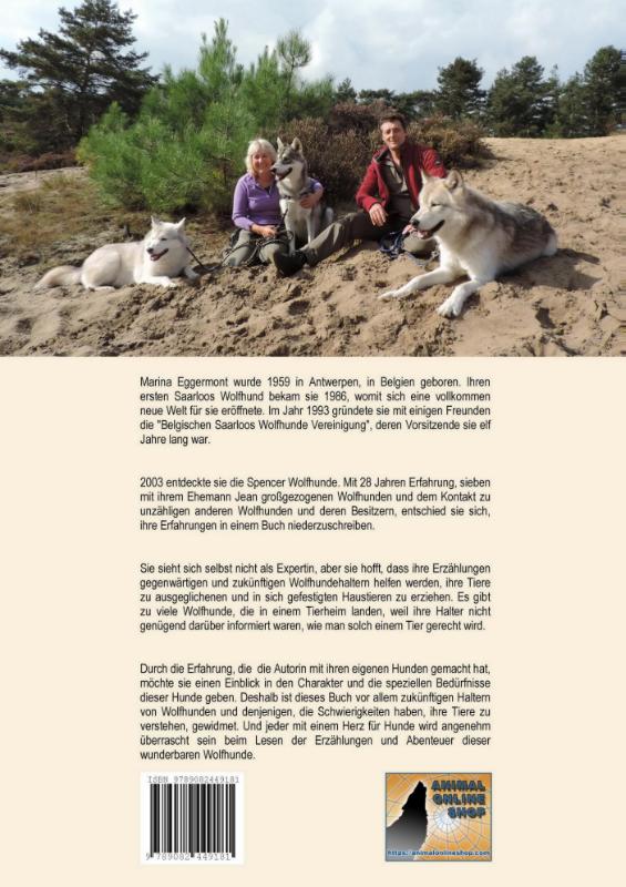 Achterkant van Mein Leben mit Wolfhunden