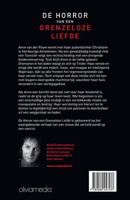 Achterkant van De horror van een grenzeloze liefde
