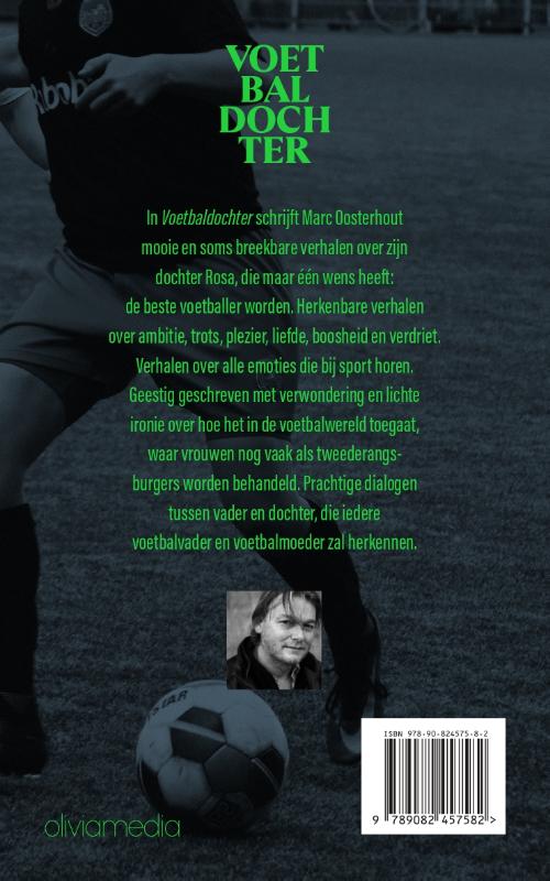 Achterkant van Voetbaldochter