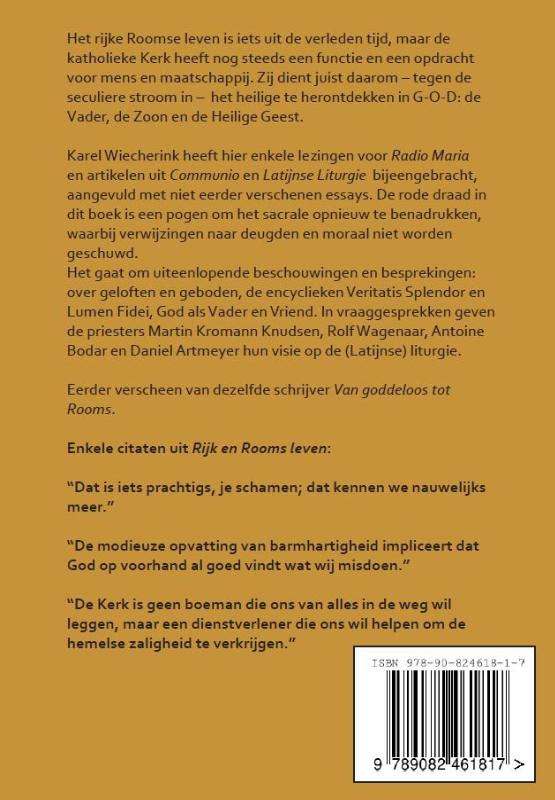 Achterkant van Rijk en Rooms leven