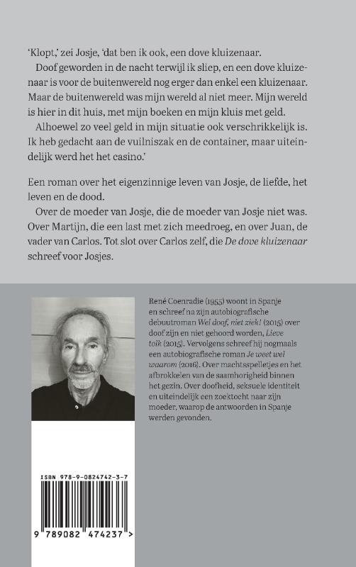 Achterkant van De dove kluizenaar