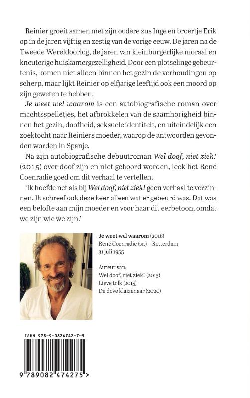 Achterkant van Je weet wel waarom