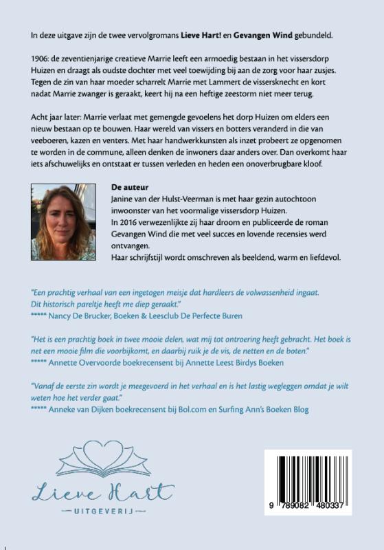Achterkant van Gevangen Wind