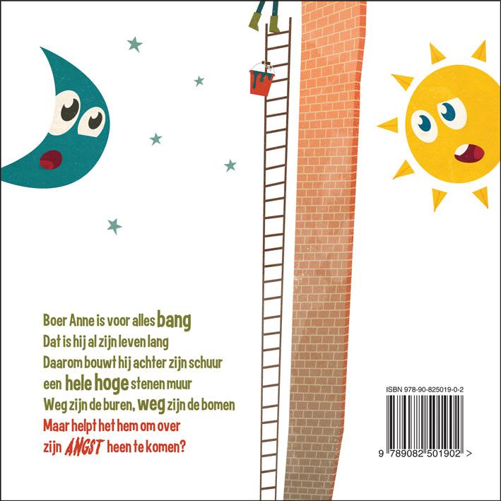 Achterkant van Bange boer Anne