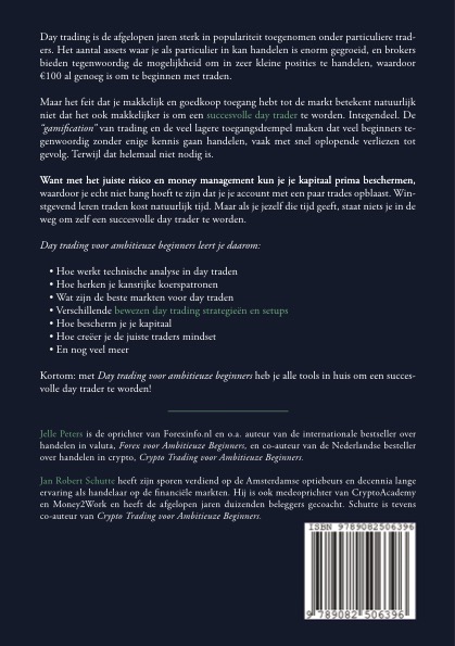 Achterkant van Day trading voor ambitieuze beginners
