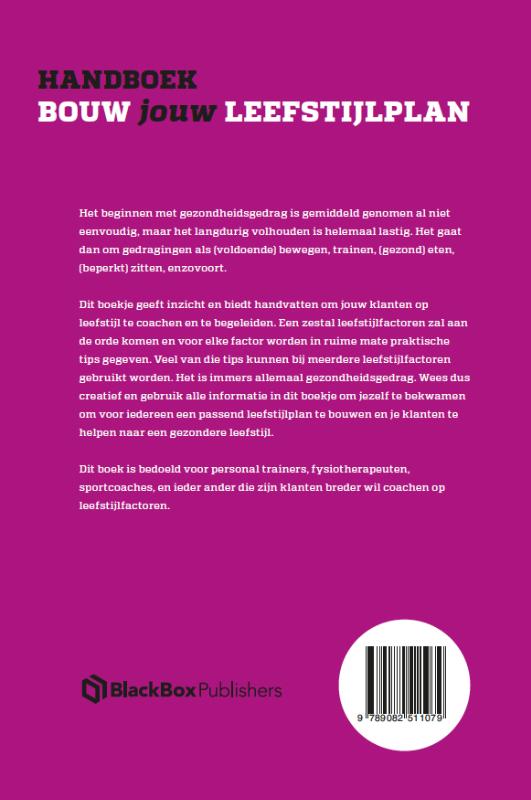 Achterkant van Handboek bouw jouw leefstijlplan