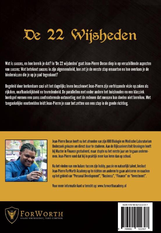Achterkant van De 22 Wijsheden