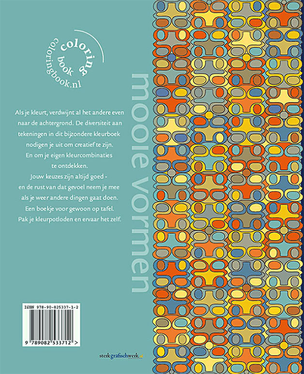 Achterkant van Modern dutch coloring book