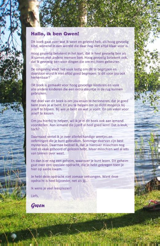 Achterkant van Hallo, ik ben Gwen