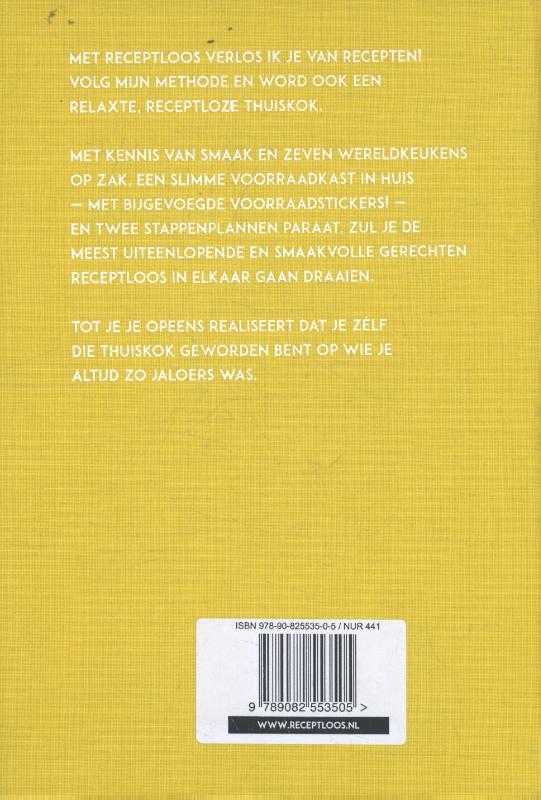 Achterkant van Receptloos