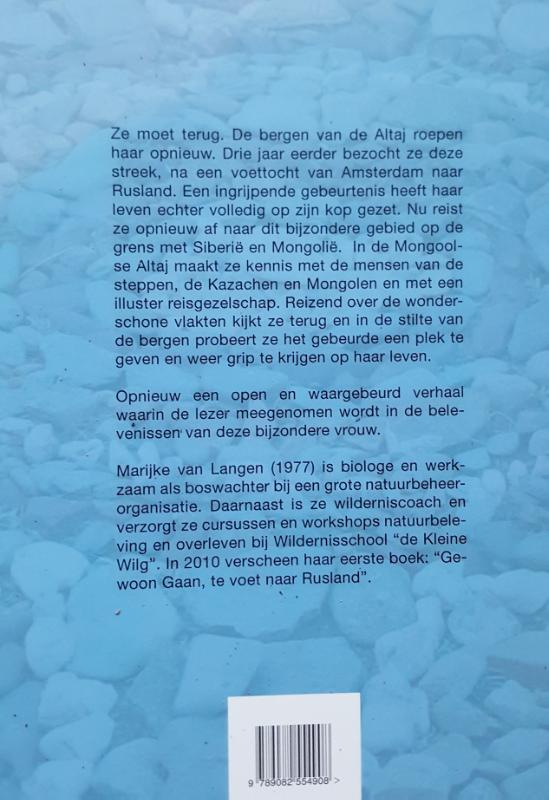 Achterkant van Terug naar de Altaj